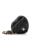 CHANEL CC in Love Heart Belt Bag Quilted Lambskin