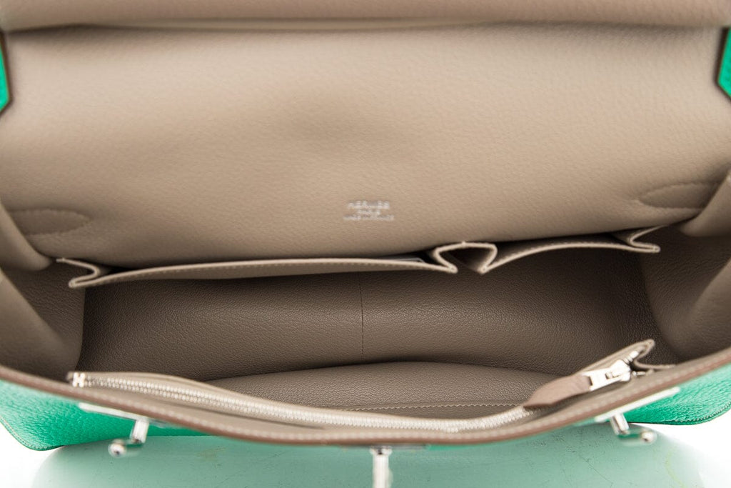 HermÃƒÆ’Ã‚Â¨s Green Jypsiere 31 CM Handbag