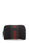 Gucci Web Zip Around Black Belt Bag