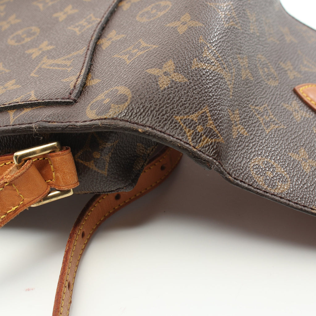 Sun Crew MM Monogram Shoulder Bag PVC Leather Brown