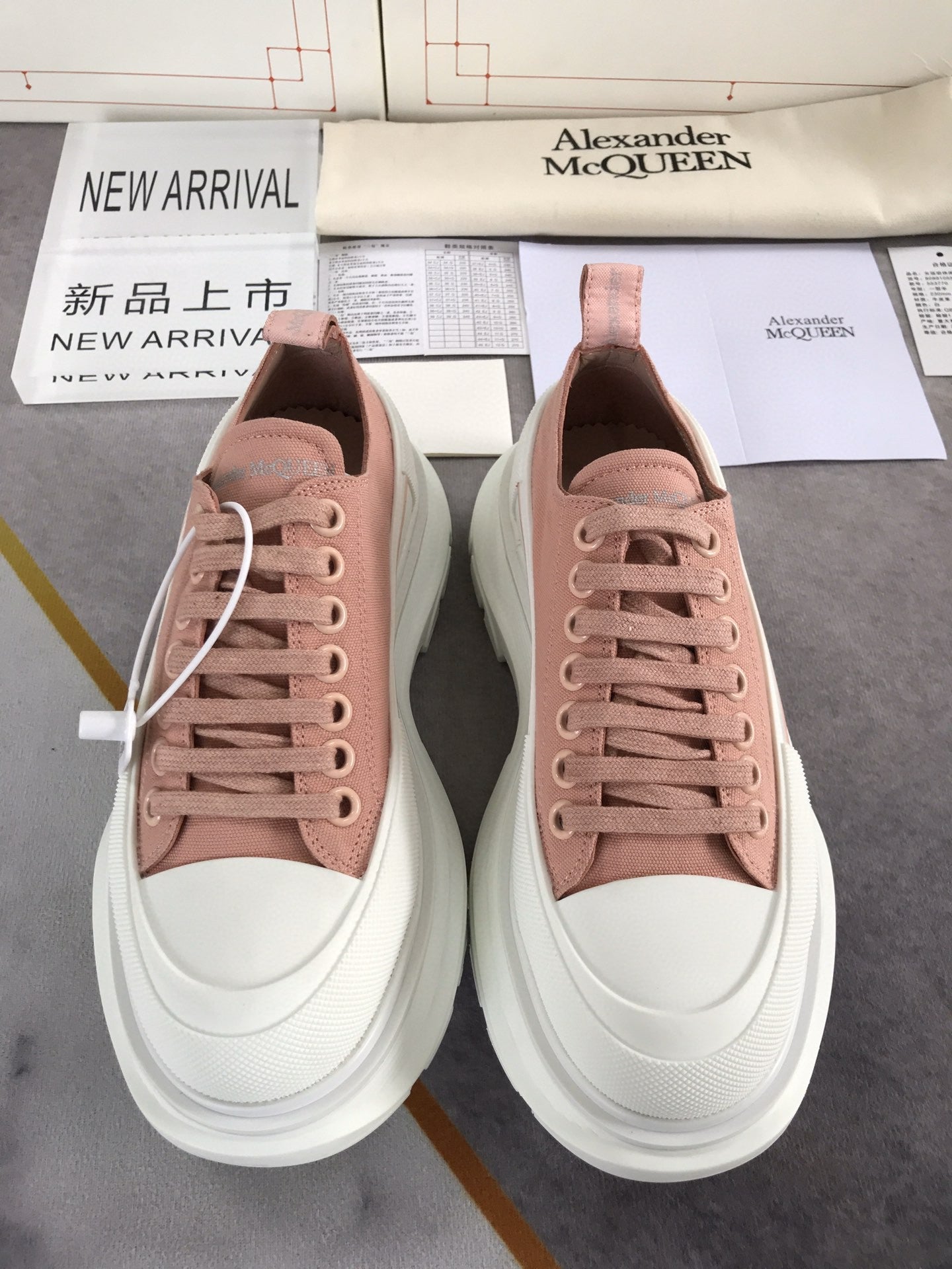 Alexander McQueen Tread Slick LaGLAMI Up Cotton Brown For Men