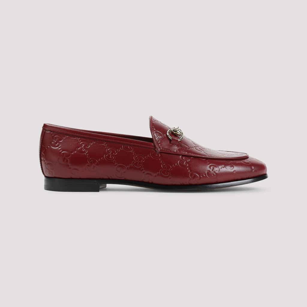 GUCCI Elegant Leather GG Jordaan Loafer