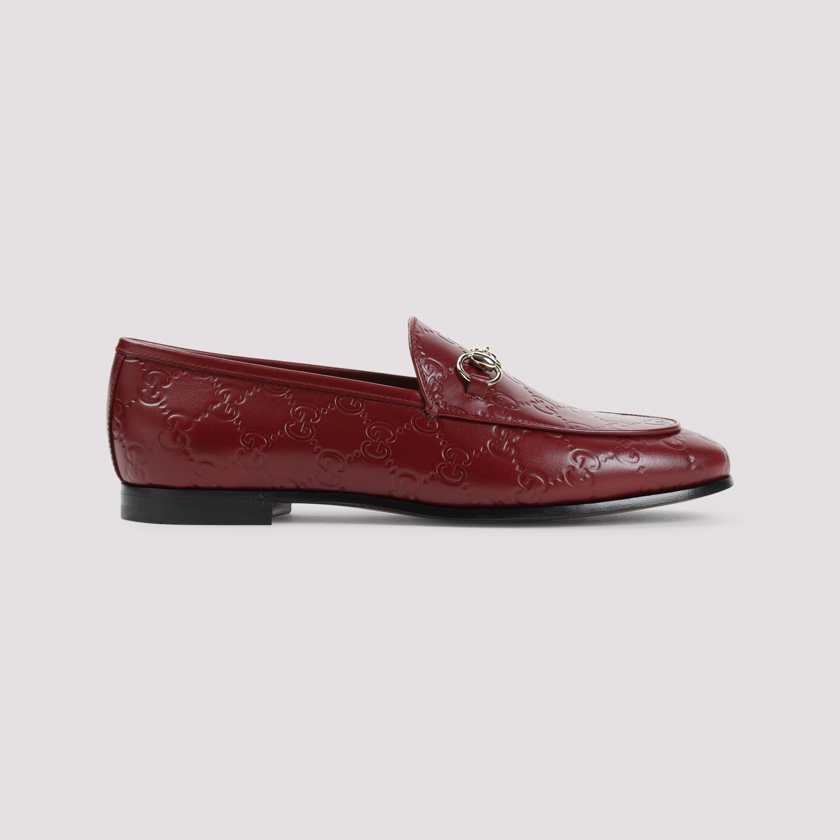 GUCCI Elegant Leather GG Jordaan Loafer