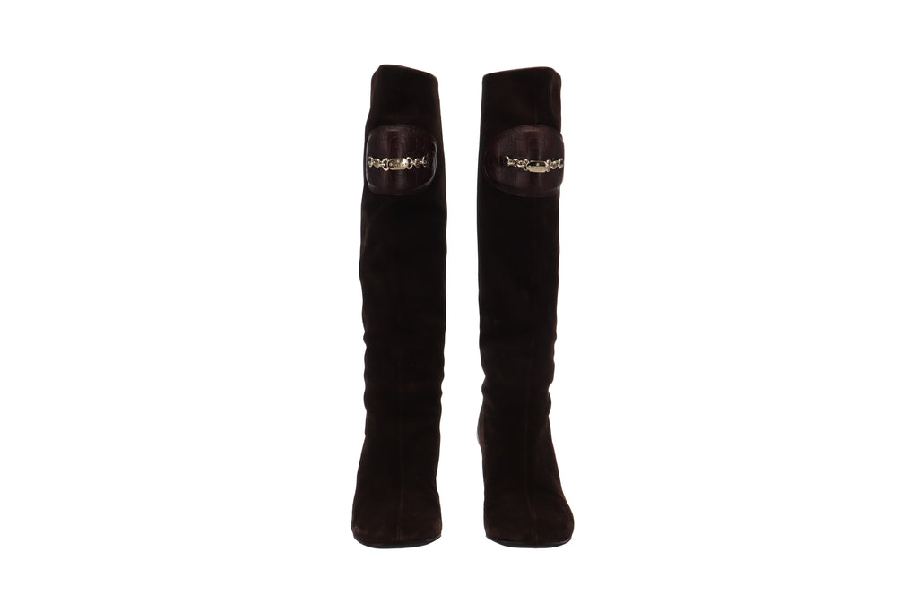 Gucci Suede /Leather Brown Boots EUR38 UK5