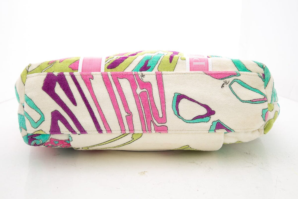 Emilio Pucci Multicolor Terry Cloth Tote