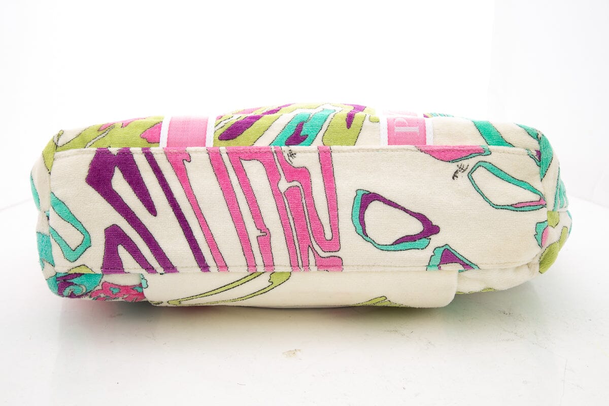 Emilio Pucci Multicolor Terry Cloth Tote