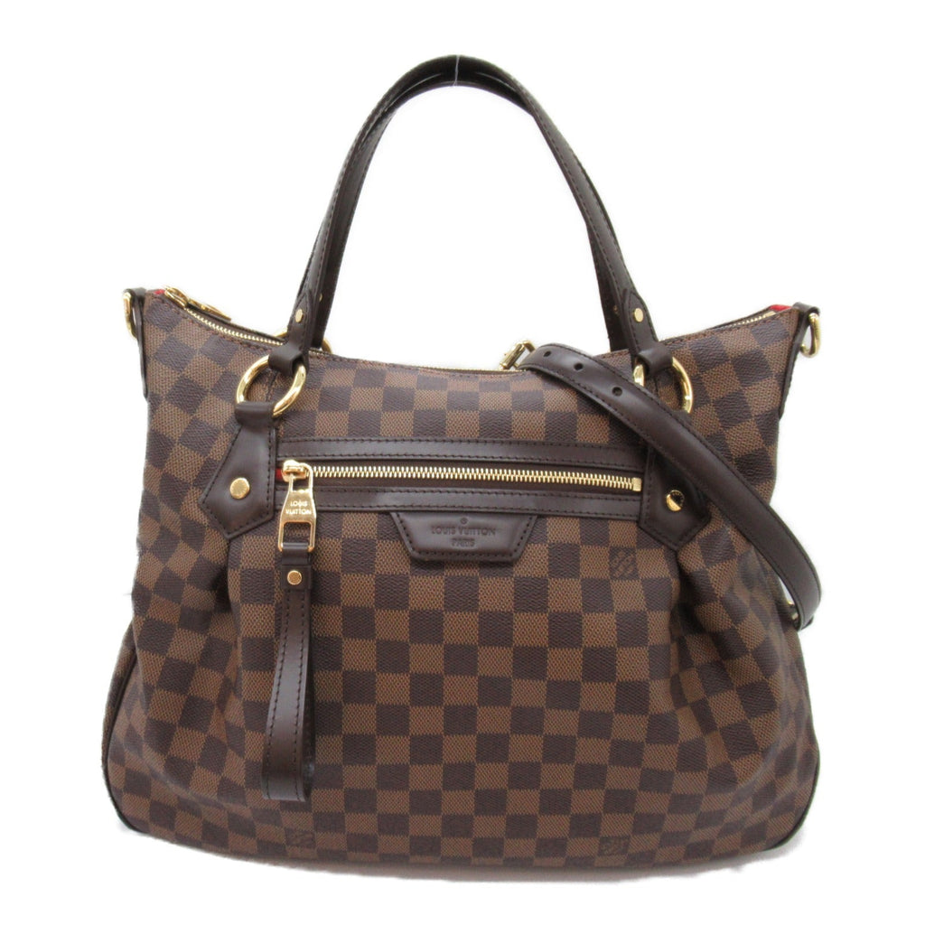 Louis Vuitton Ivory MM 2w Shoulder Bag PVC coated canvas Damier  Brown N41131