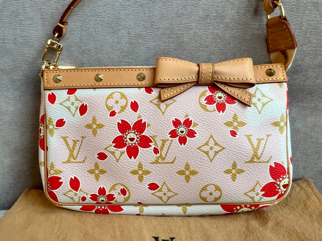 Louis Vuitton Pochette Accessoires Cherry Blossom Damier Azur