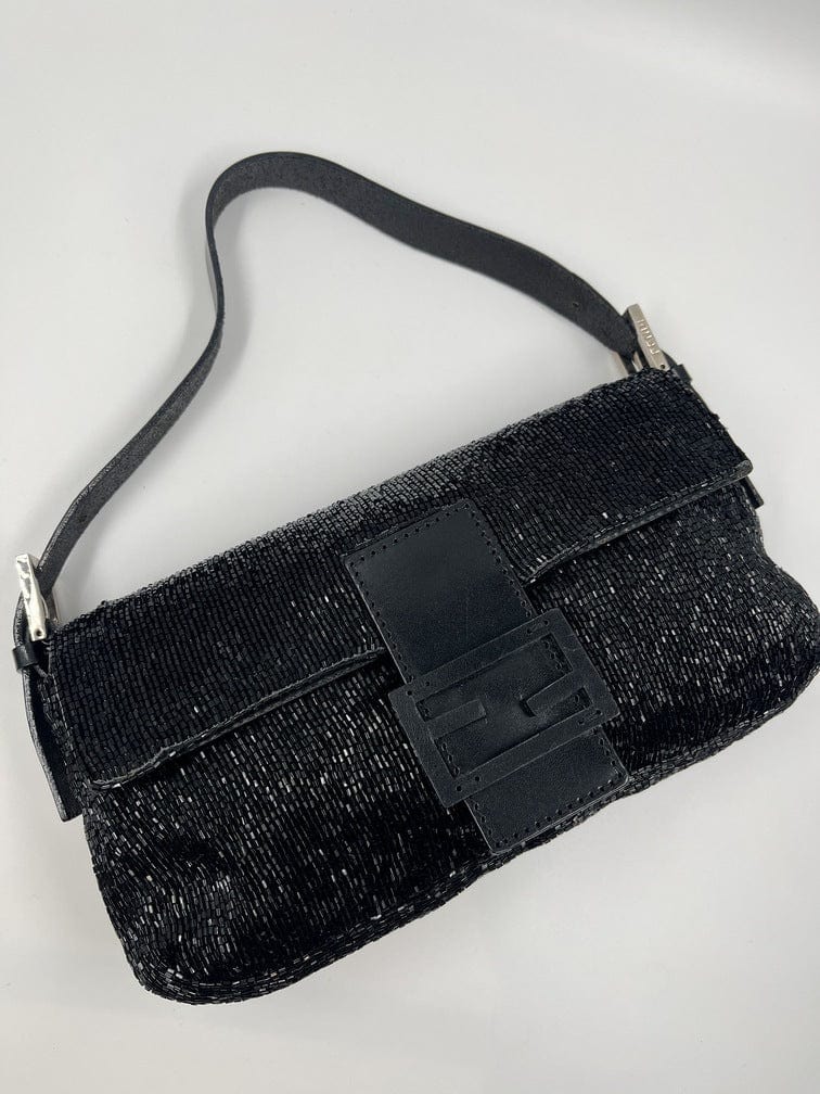 Fendi Sequin Beaded Baguette Bag