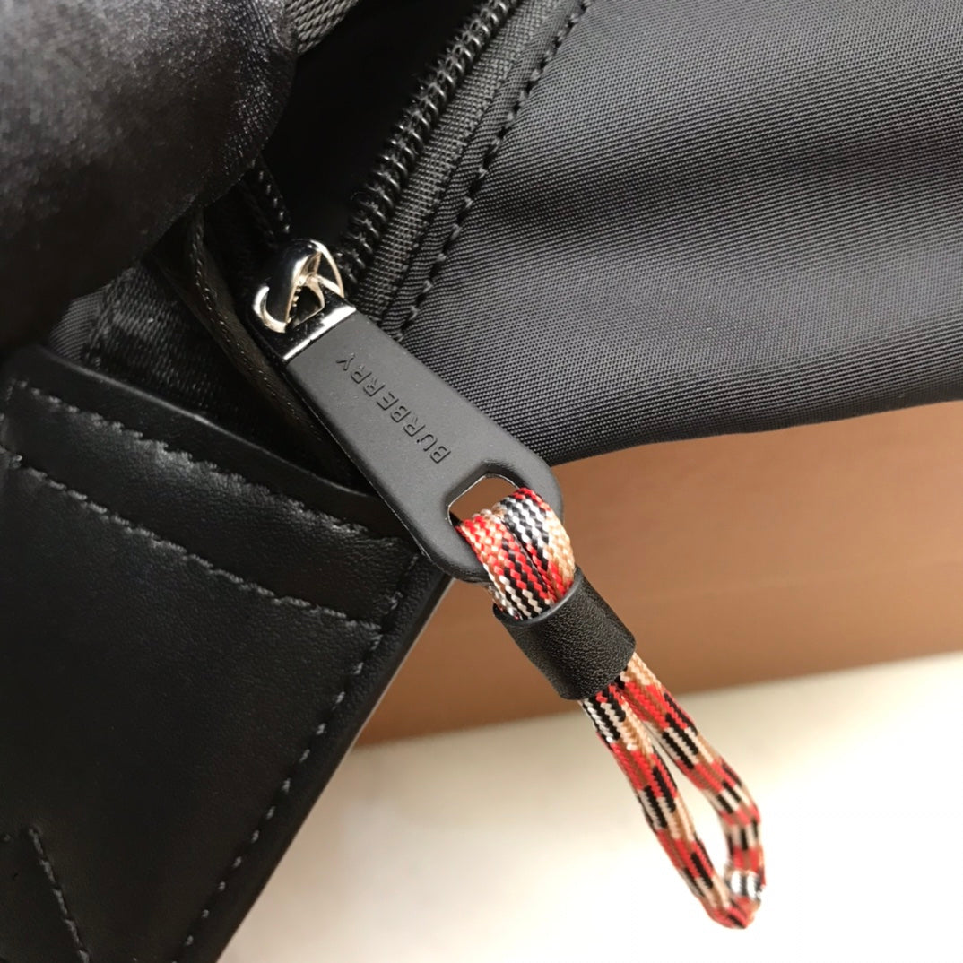 GLAMI Logo Detail Econyl Sonny Bum Bag Black For Men, Bags 12.2in/31cm