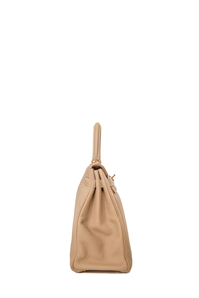 HermÃƒÆ’Ã‚Â¨s Argile Grain Kelly 35  Togo GHW  Handbag