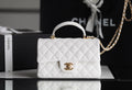CHLMini GlamIapbag With Top Handle White For Women 7.8in/20cm