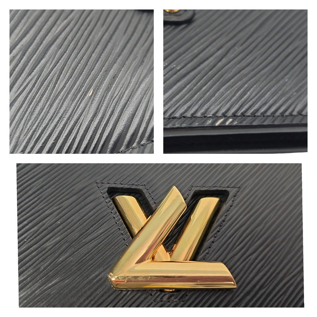 Louis Vuitton Black Epi Twist Wallet on Chain