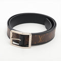 Louis Vuitton M9007 Sanctuary Riverso CT2176 Belt 110 PVC  Leather Black × Brown