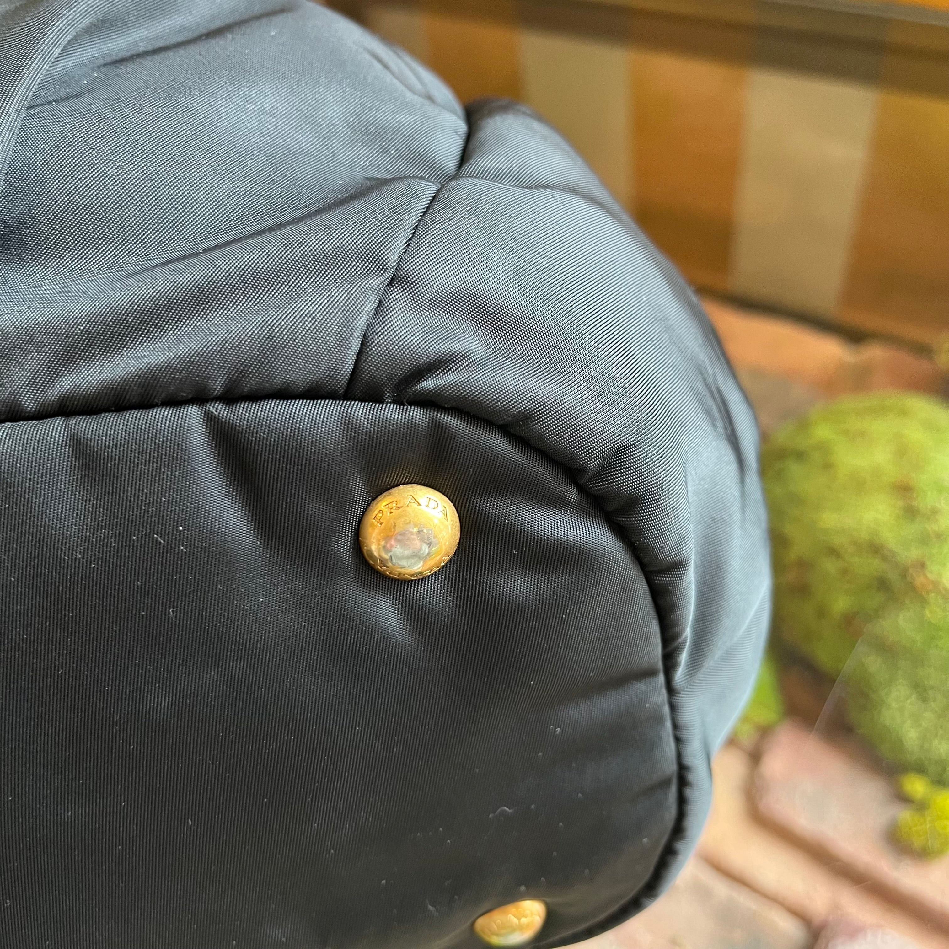 PRADA Nylon Black Two Way Shoulder Bag