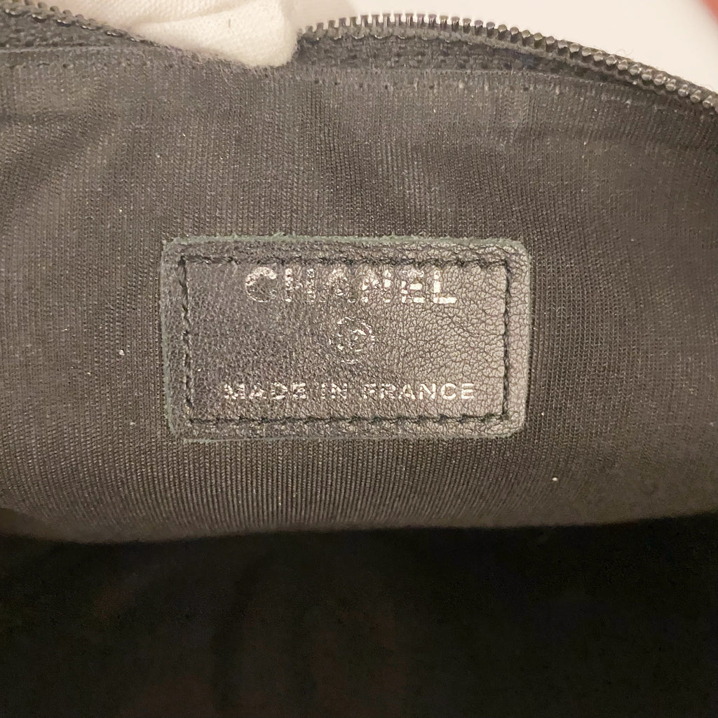 Chanel Black Leather Clutch
