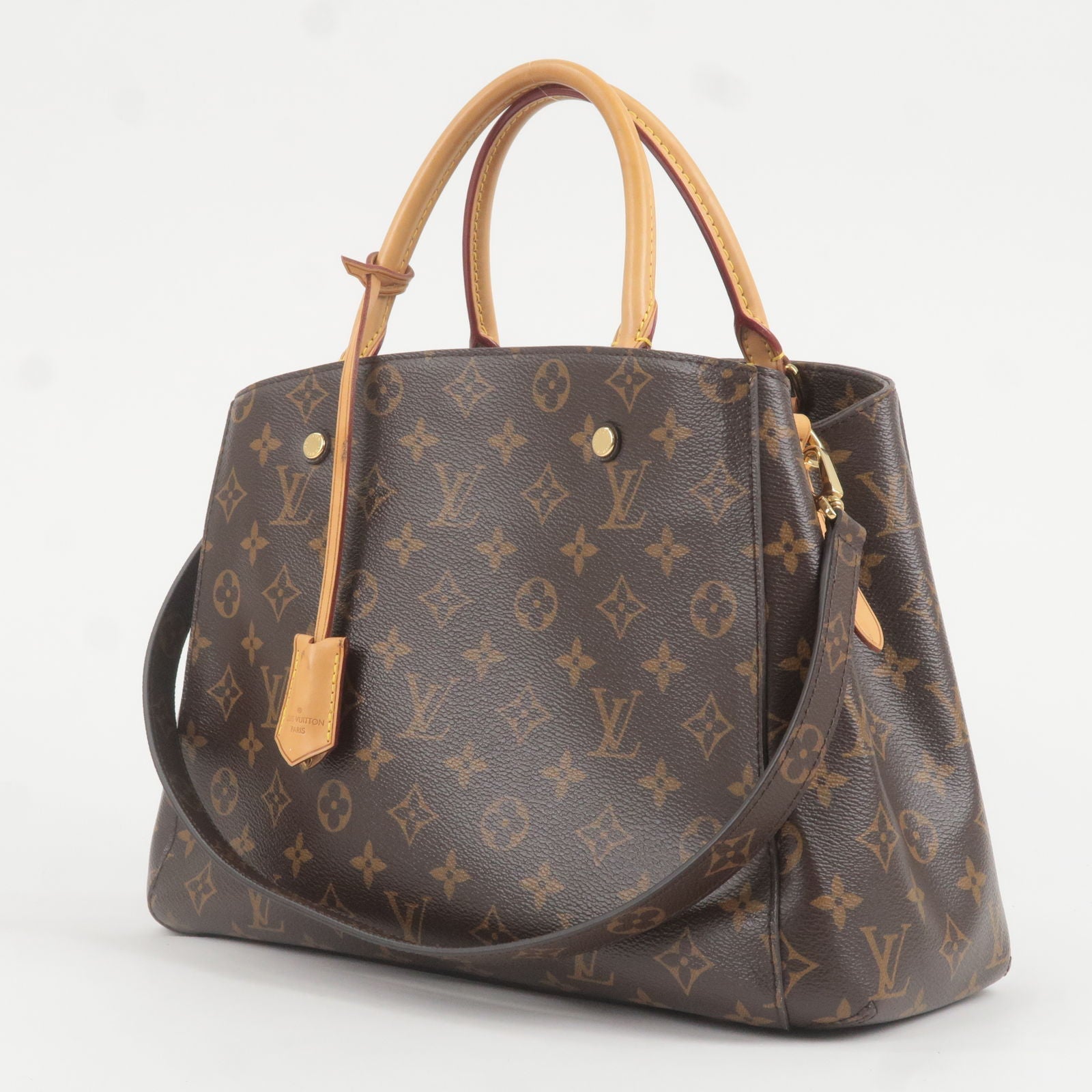 Louis Vuitton Monogram Montaigne MM 2Way Hand Bag M41056