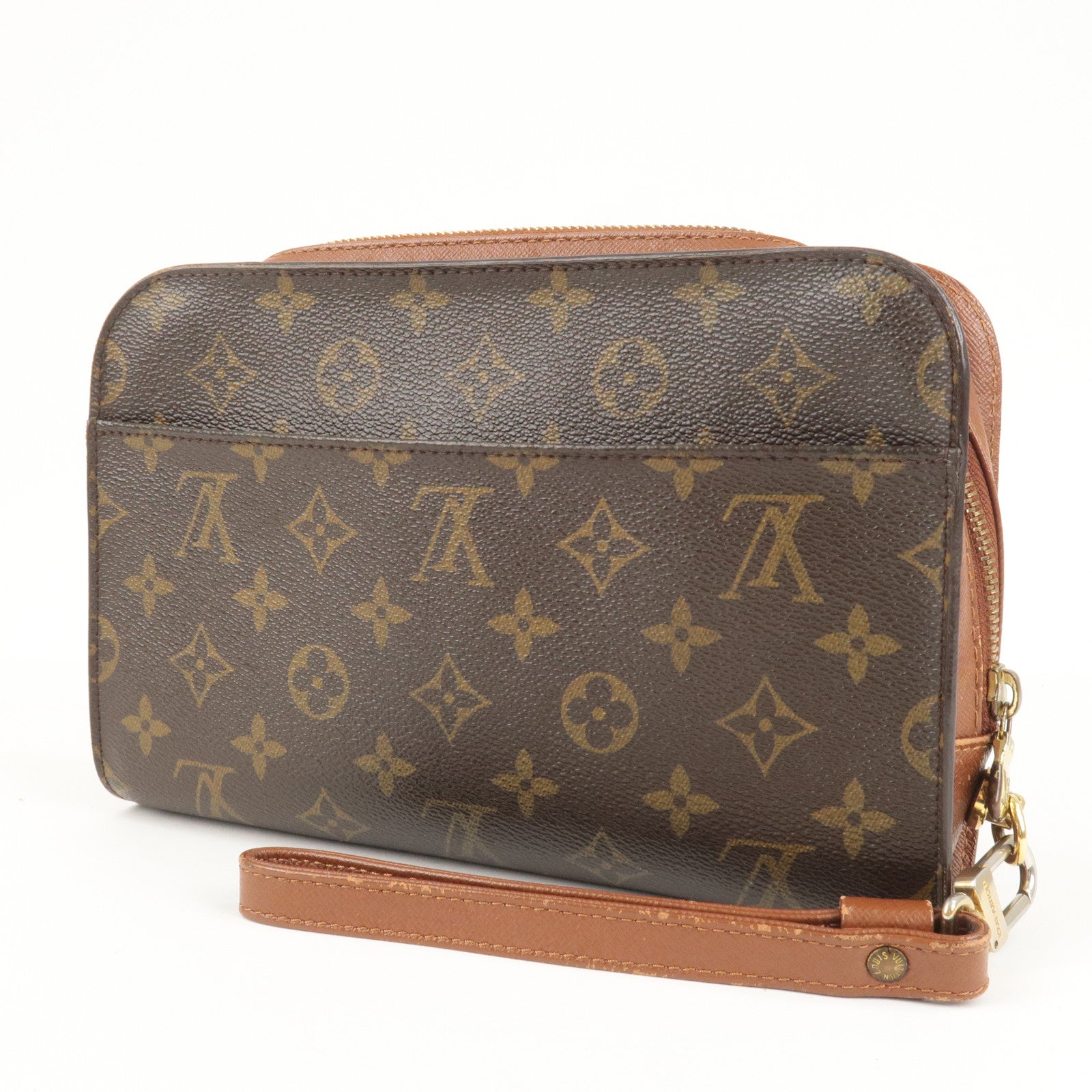 Louis Vuitton Monogram Orsay Clutch Bag Pouch Brown M51790