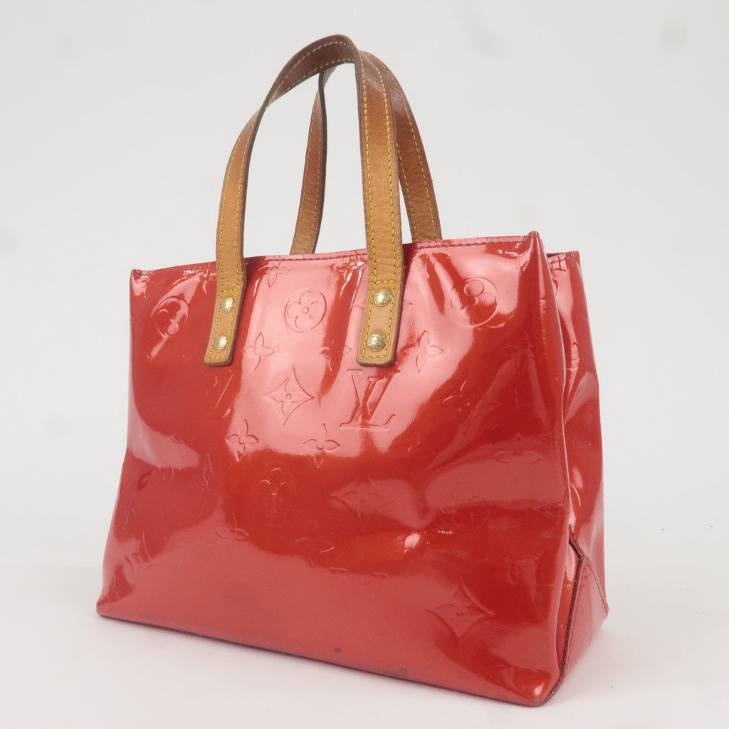 Louis Vuitton Monogram Vernis Lead PM Hand Bag Rouge M91088