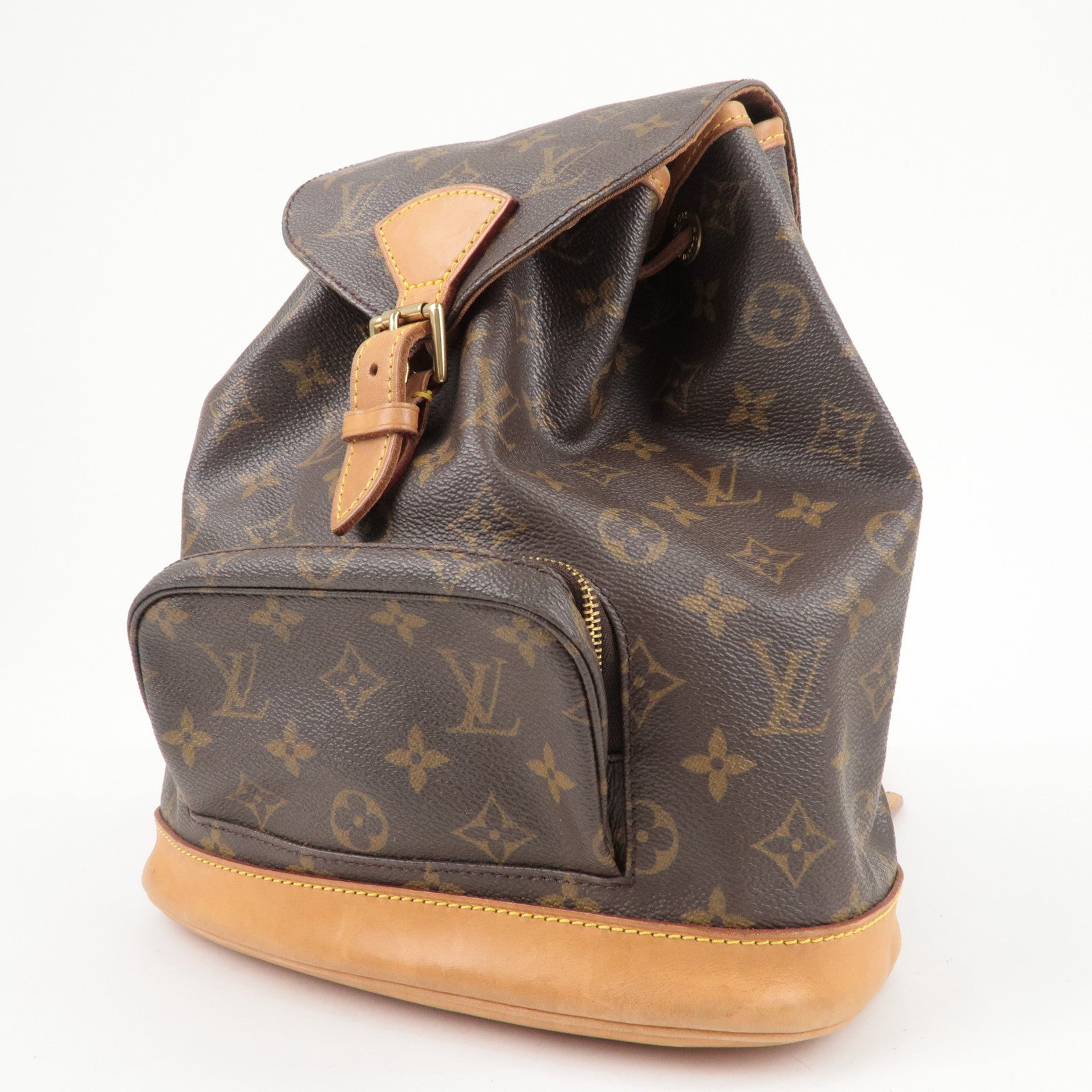 Louis Vuitton Monogram Montsouris MM Back Pack Bag Brown M51136