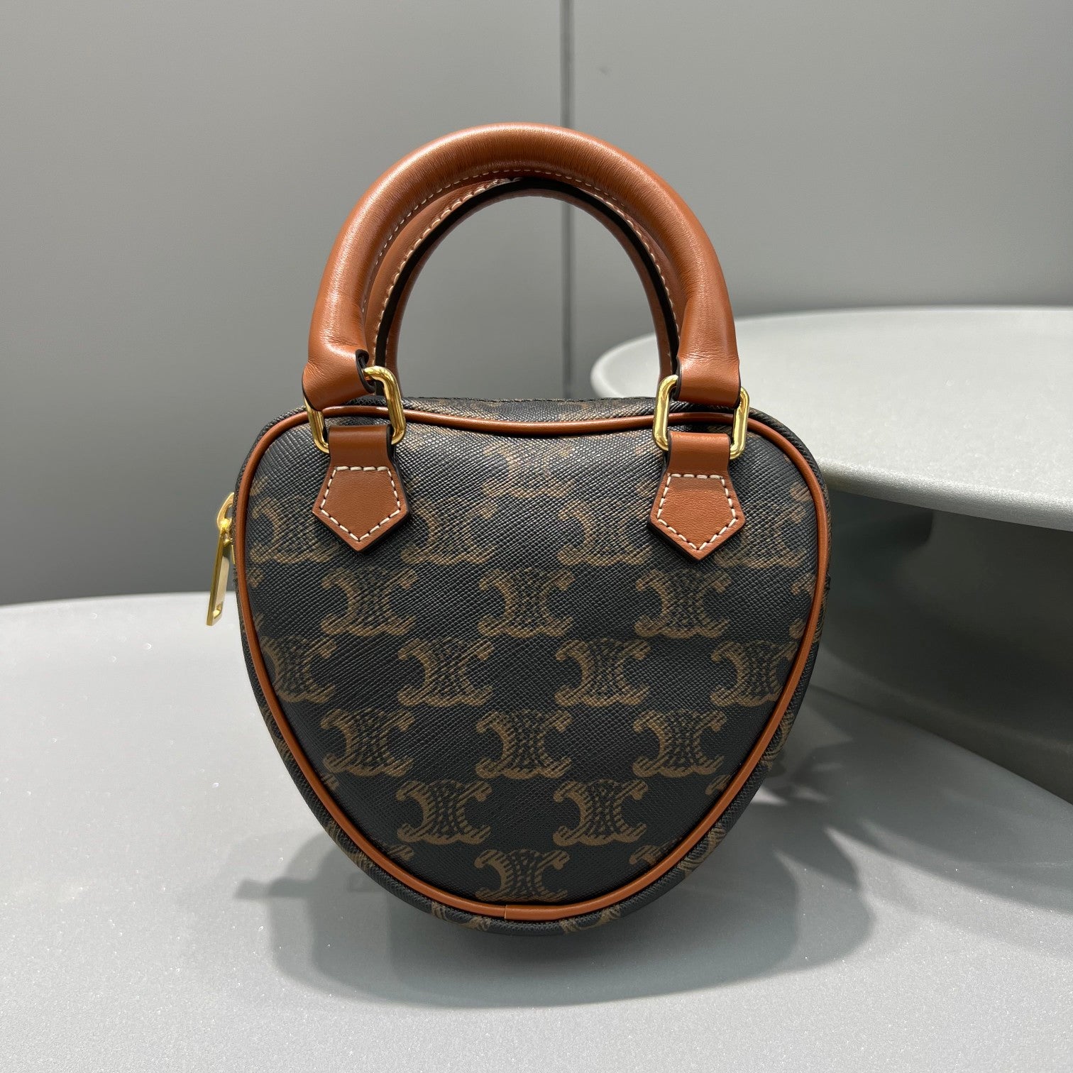 GLAMI MeGLAMIum GLAMI Heart In Triomphe Canvas Brown For Women 6in/14.5cm 198222BZJ.04LU