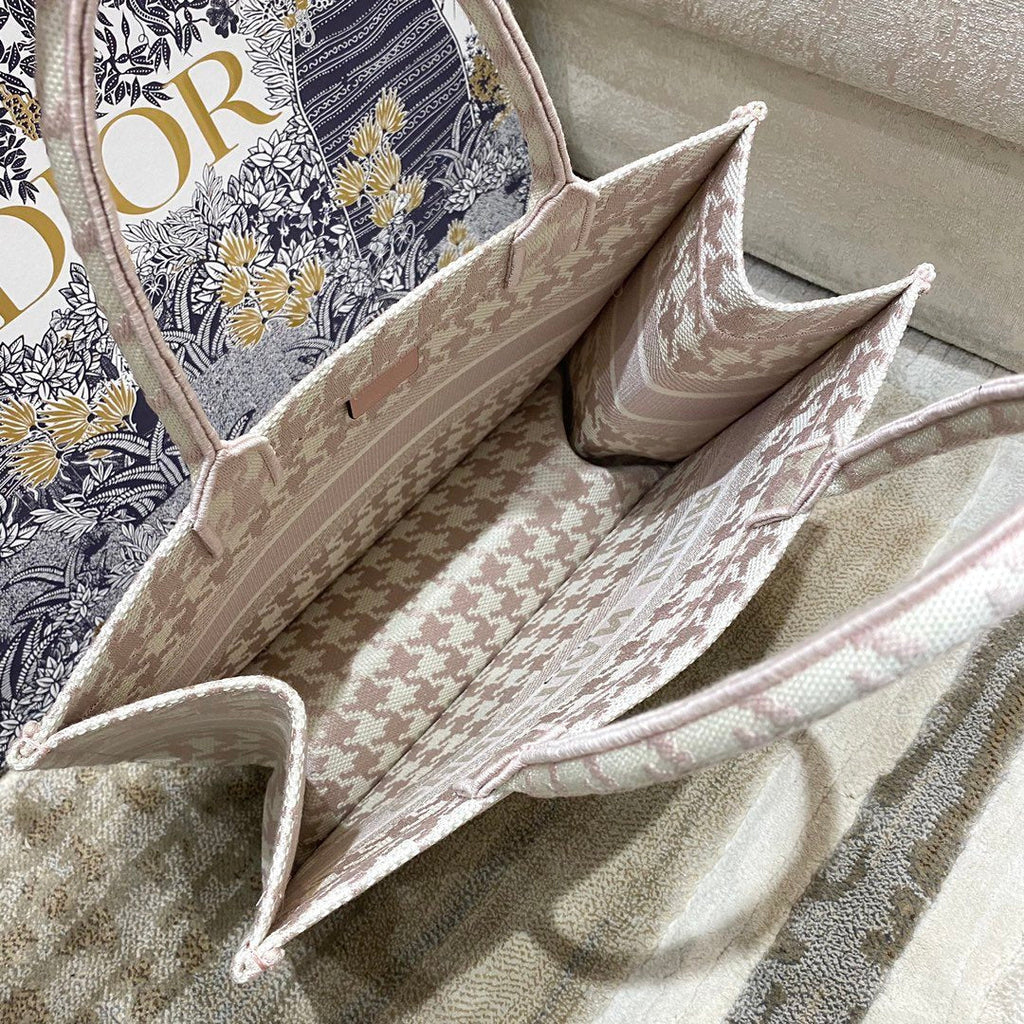 GLAMI MeGLAMIum Book Tote Pastel Houndstooth Embroidery, Pastel, For Women WomenÃ¢â‚¬â„¢s Handbags, Shoulder Bags, 36cm CD