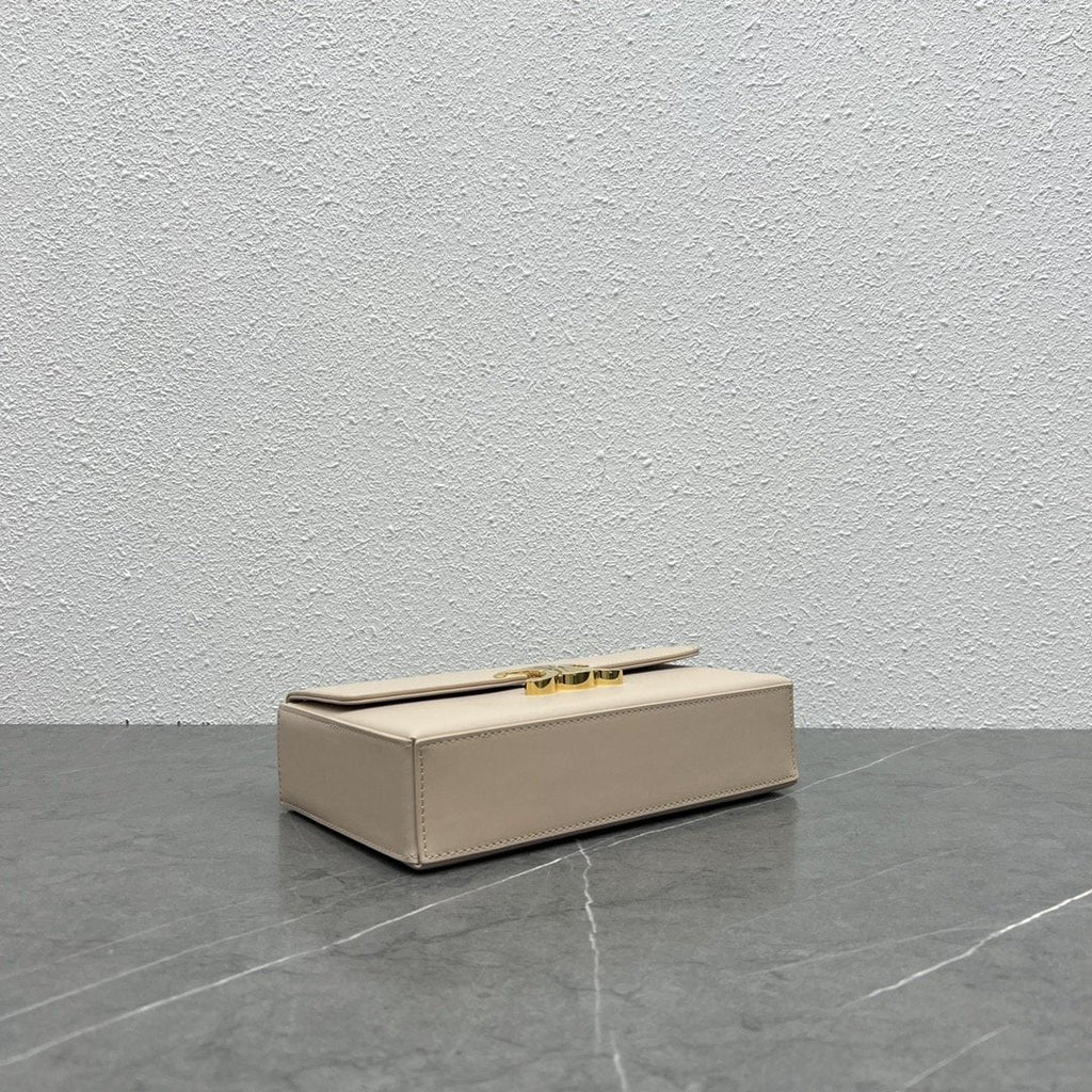 GLAMI Chain Box Triomphe Bag Beige For Women 9in/22cmÃƒâ€šÃ‚Â 