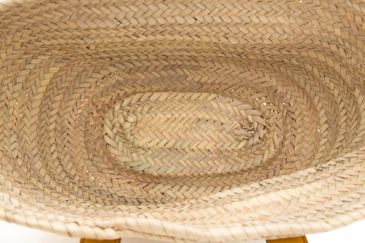 Chloe Marcie Basket Yellow Raffia Handbag