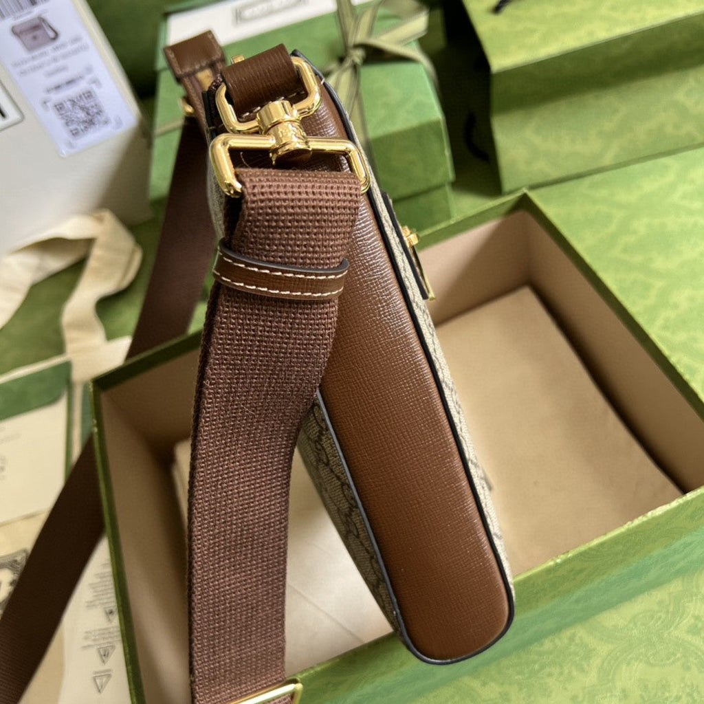 Glami Supreme Messenger Bag Beige And Ebony Glami Supreme Canvas For Women 9.3in/23.5cm Glami 681021 92THG 8563