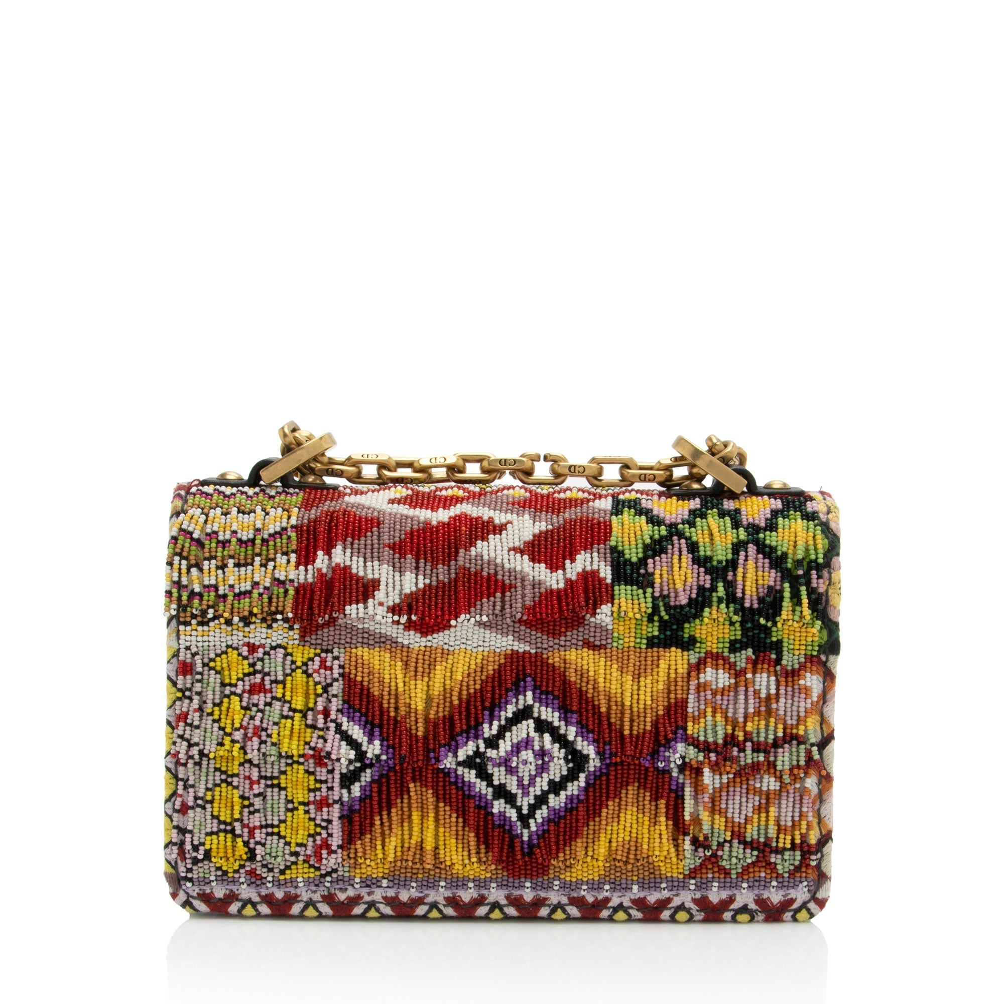 Dior Leather Beaded J'adior Flap Bag