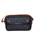 Dior Diorissimo Flight Shoulder Bag in Blue Canvas/Leather