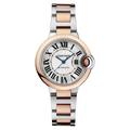 Ballon Bleu de Cartier Rose Gold & Steel 33mm Watch W2BB0032