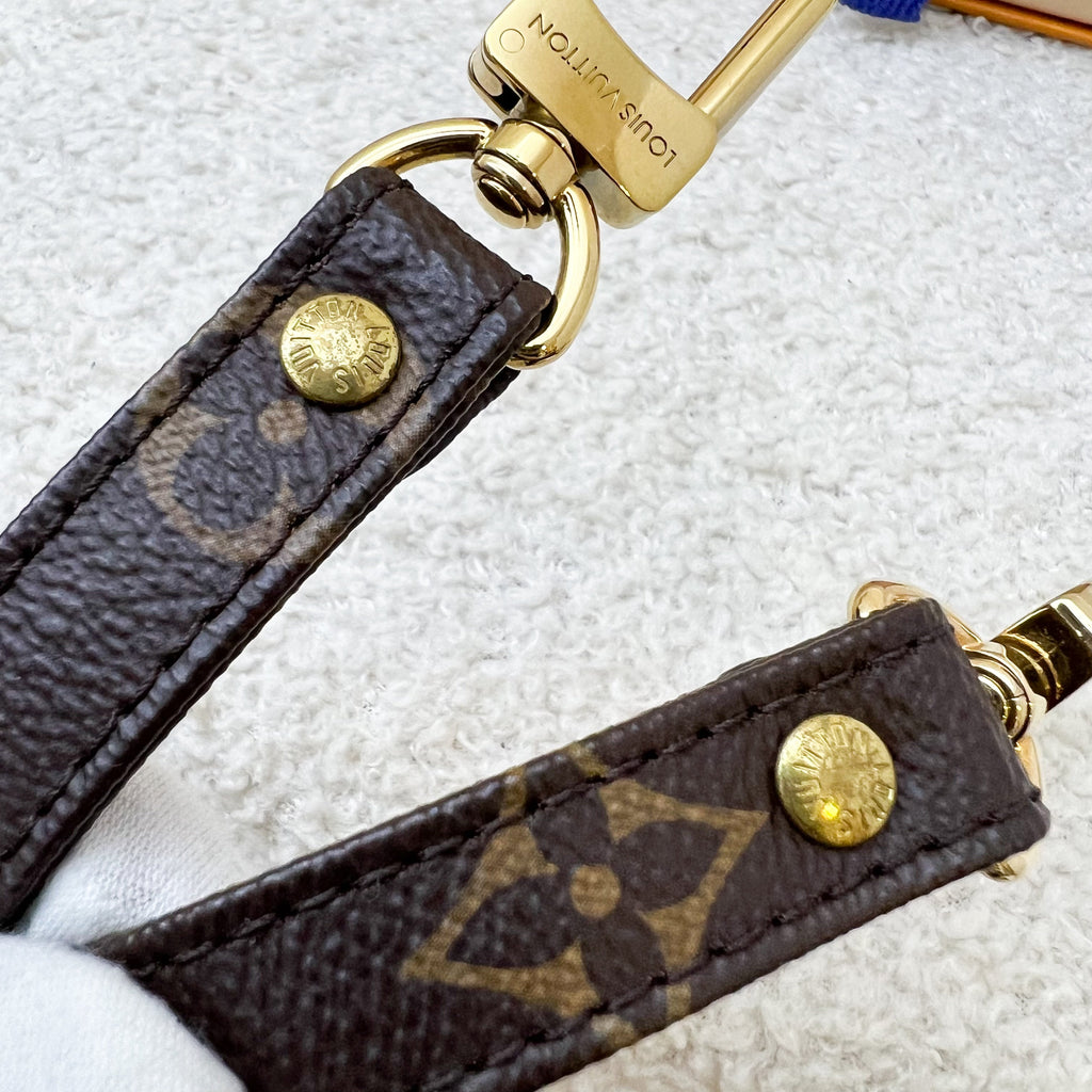 LV Bandouliere Strap in Monogram Canvas and GHW