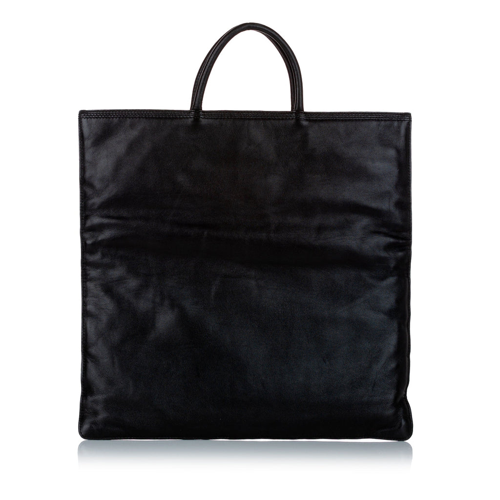 Black Loewe Leather Tote Bag