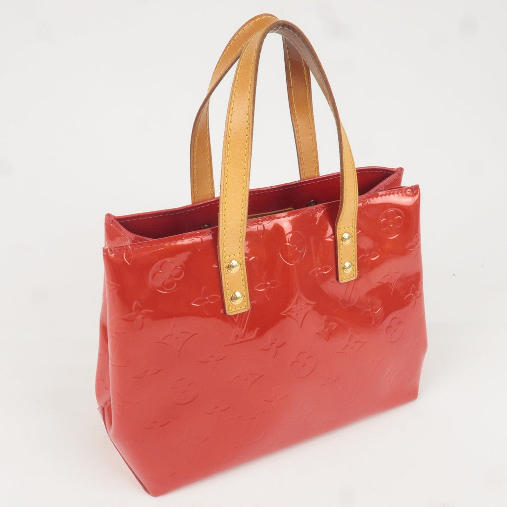 Louis Vuitton Monogram Vernis Lead PM Hand Bag Rouge M91088