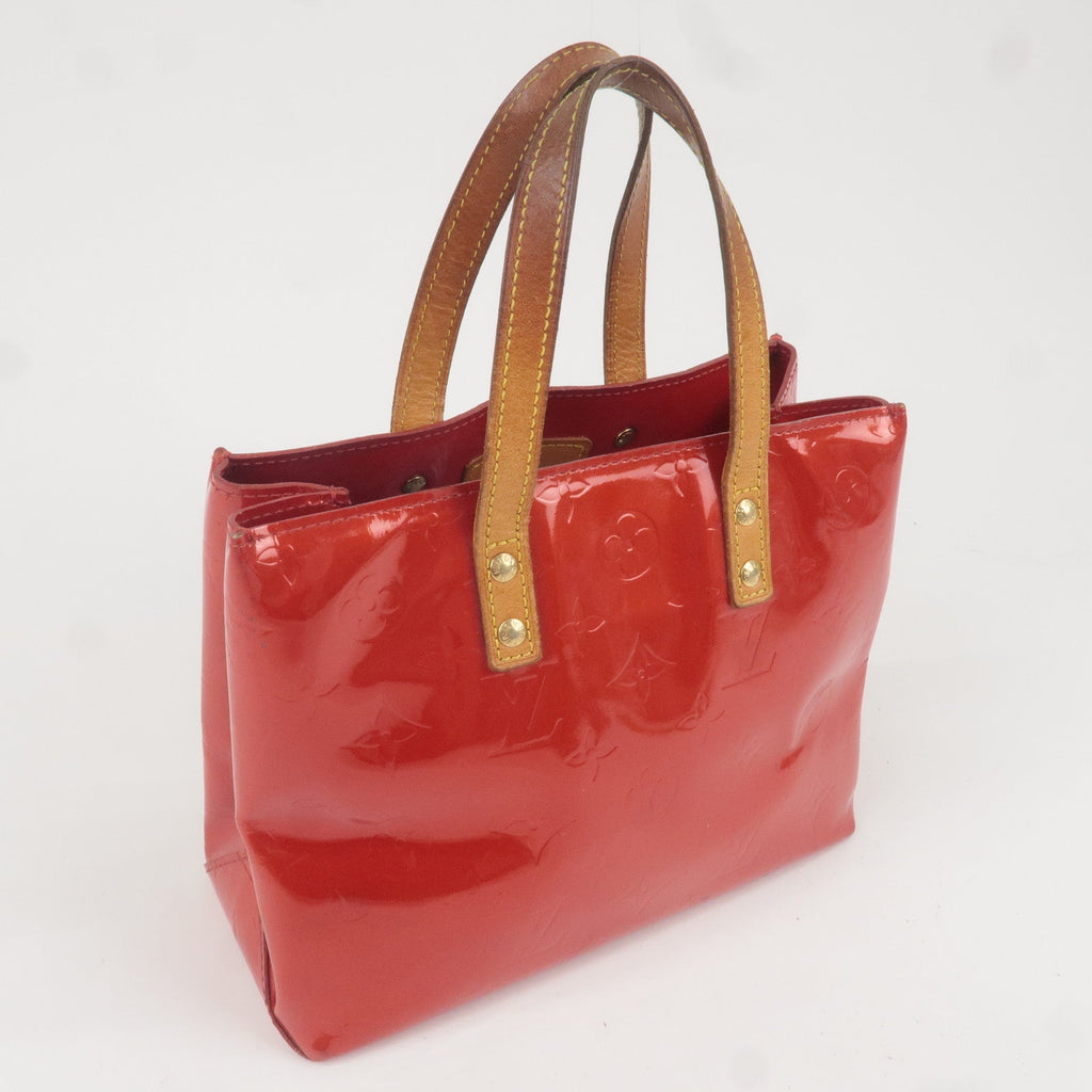 Louis Vuitton Monogram Vernis Lead PM Hand Bag Rouge M91088