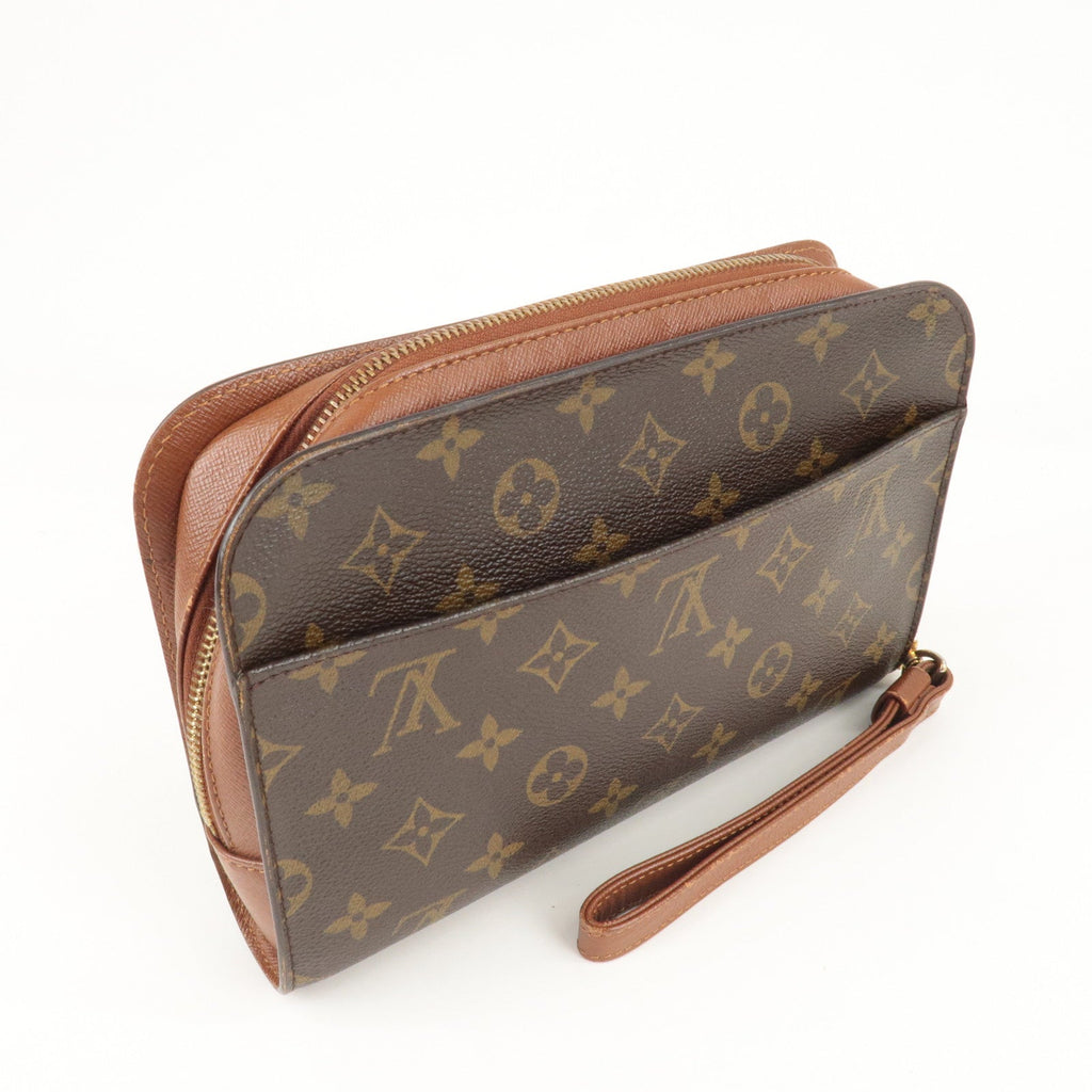 Louis Vuitton Monogram Orsay Clutch Bag Pouch Brown M51790