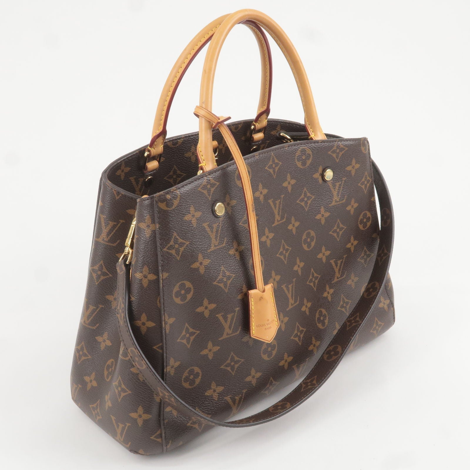 Louis Vuitton Monogram Montaigne MM 2Way Hand Bag M41056