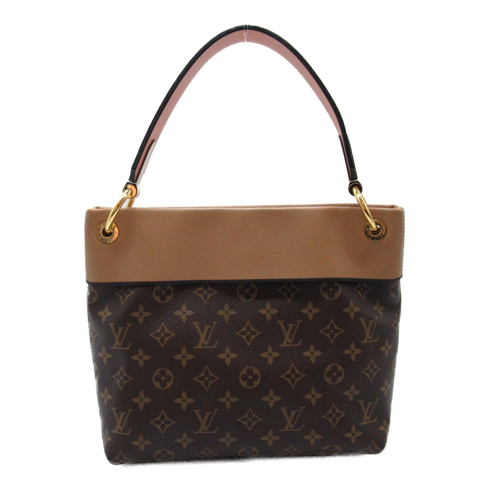 Louis Vuitton Louis Vuitton Tuil Reeves Shoulder Bag PVC Coated Canvas Leather Monogram  Brown Seasame/Pesh/Creme M44272
