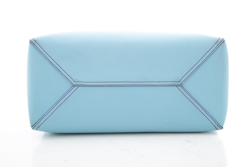 Loewe Blue Leather Tote Handbag