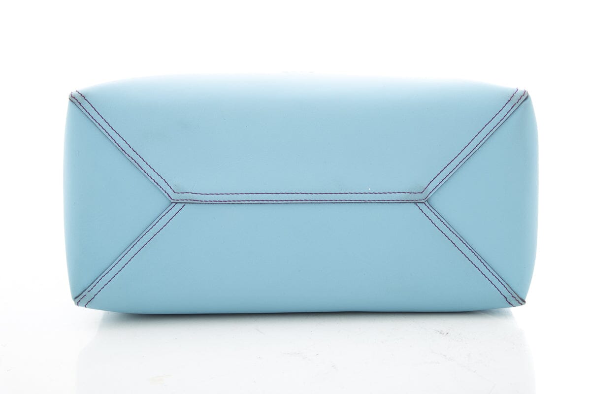 Loewe Blue Leather Tote Handbag
