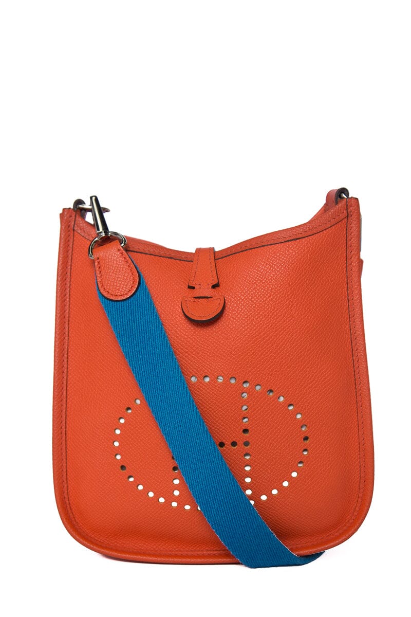 HermÃƒÆ’Ã‚Â¨s Orange Evelyne TPM Epsom  Handbag