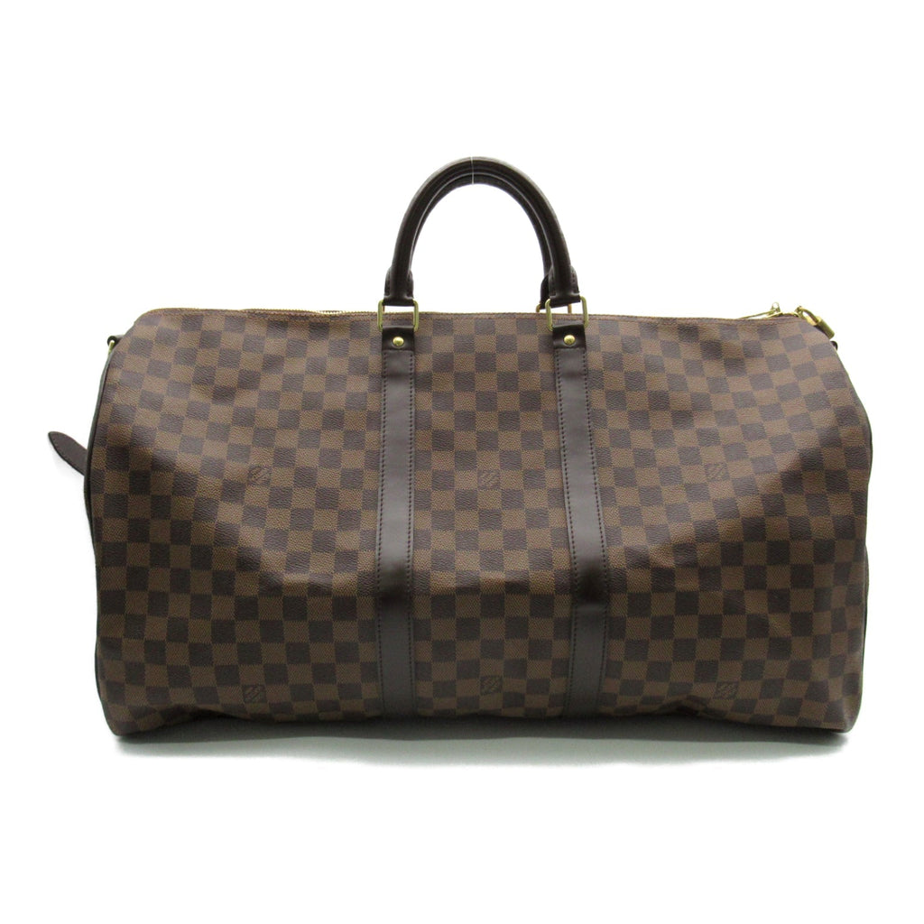Louis Vuitton Louis Vuitton Keepall Bandouliere 55 Boston Bag PVC Coated Canvas Damiens  Brown N41414