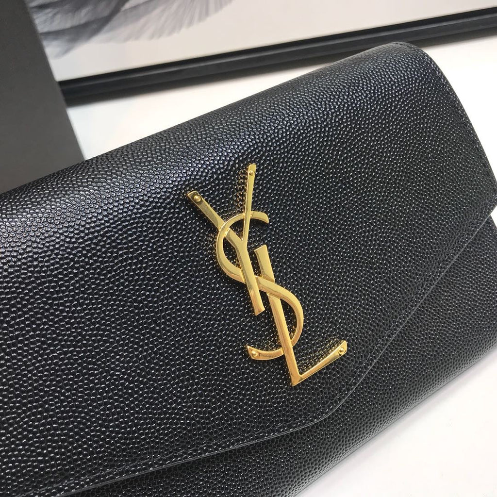 GLAMI Uptown Chain Wallet Black For Women 7.4in/19cm YSL 6077881GF0J1000