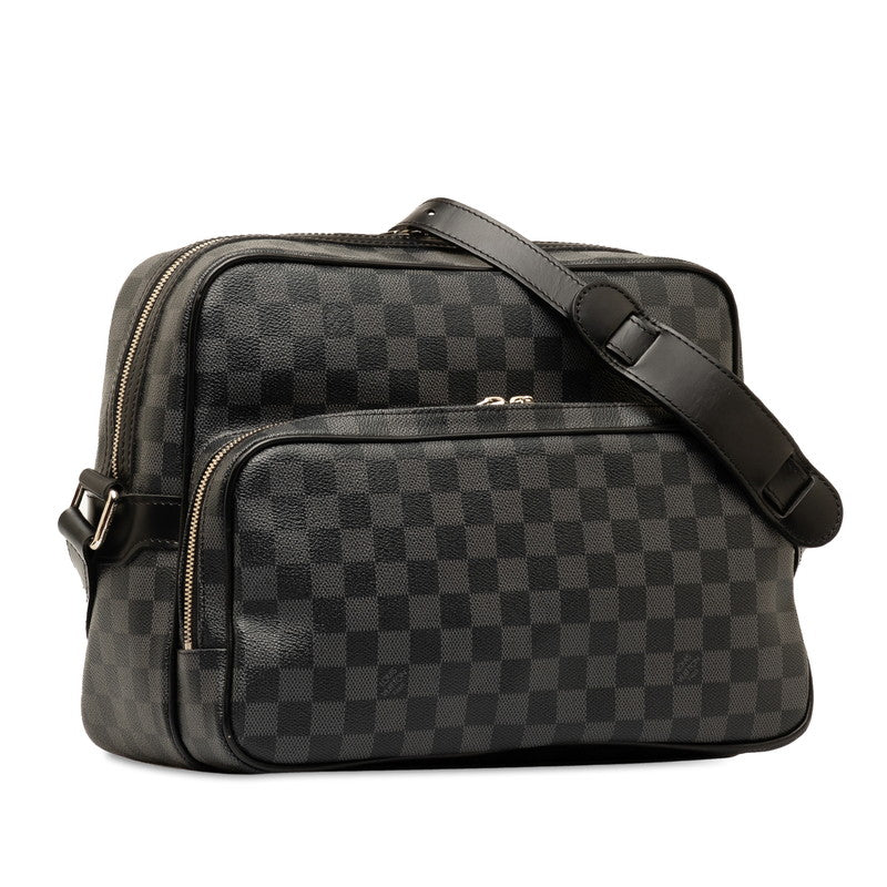 Louis Vuitton Damier Graphite Io Shoulder Bag N45252 Grey Black PVC Leather  Louis Vuitton