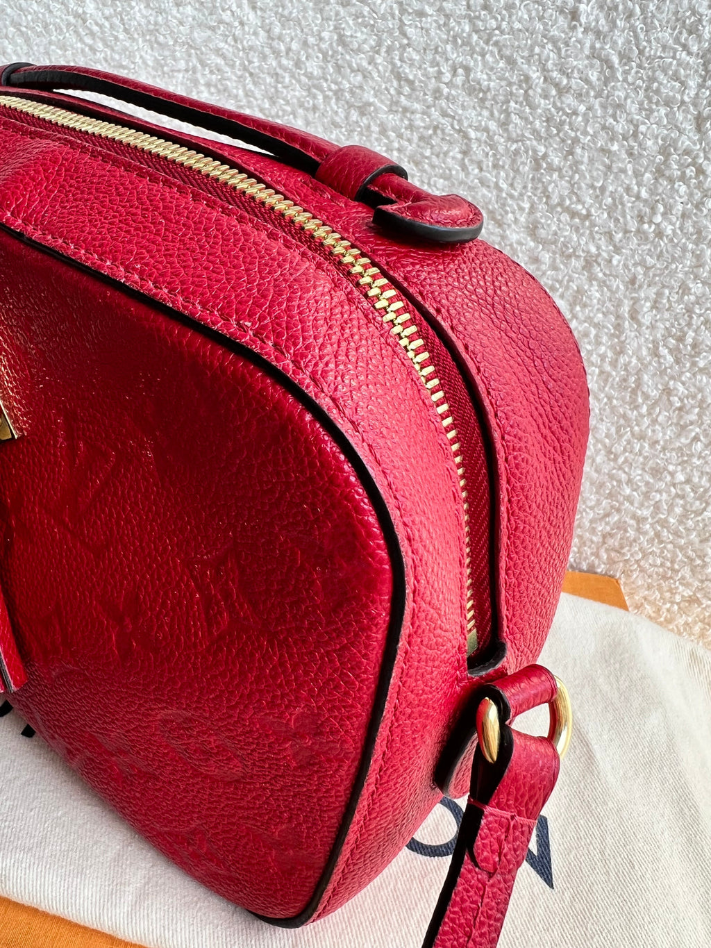 Louis Vuitton Saintonge Red Empreinte (RRP £1520)