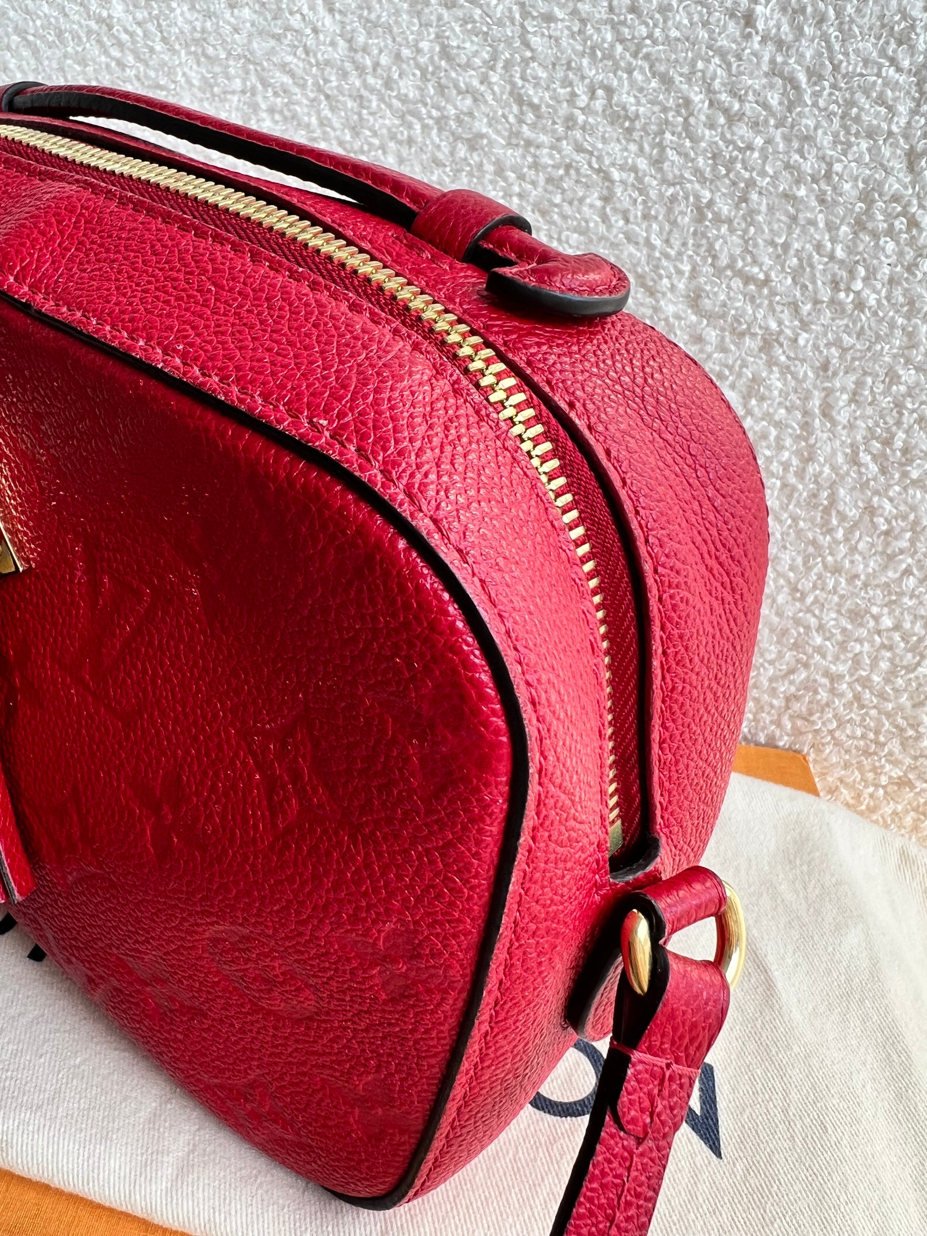 Louis Vuitton Saintonge Red Empreinte (RRP £1520)