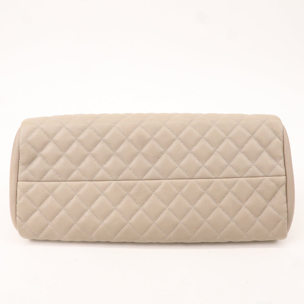 CHANEL Matelasse Mademoiselle Caviar Skin Chain Hand Bag A50556