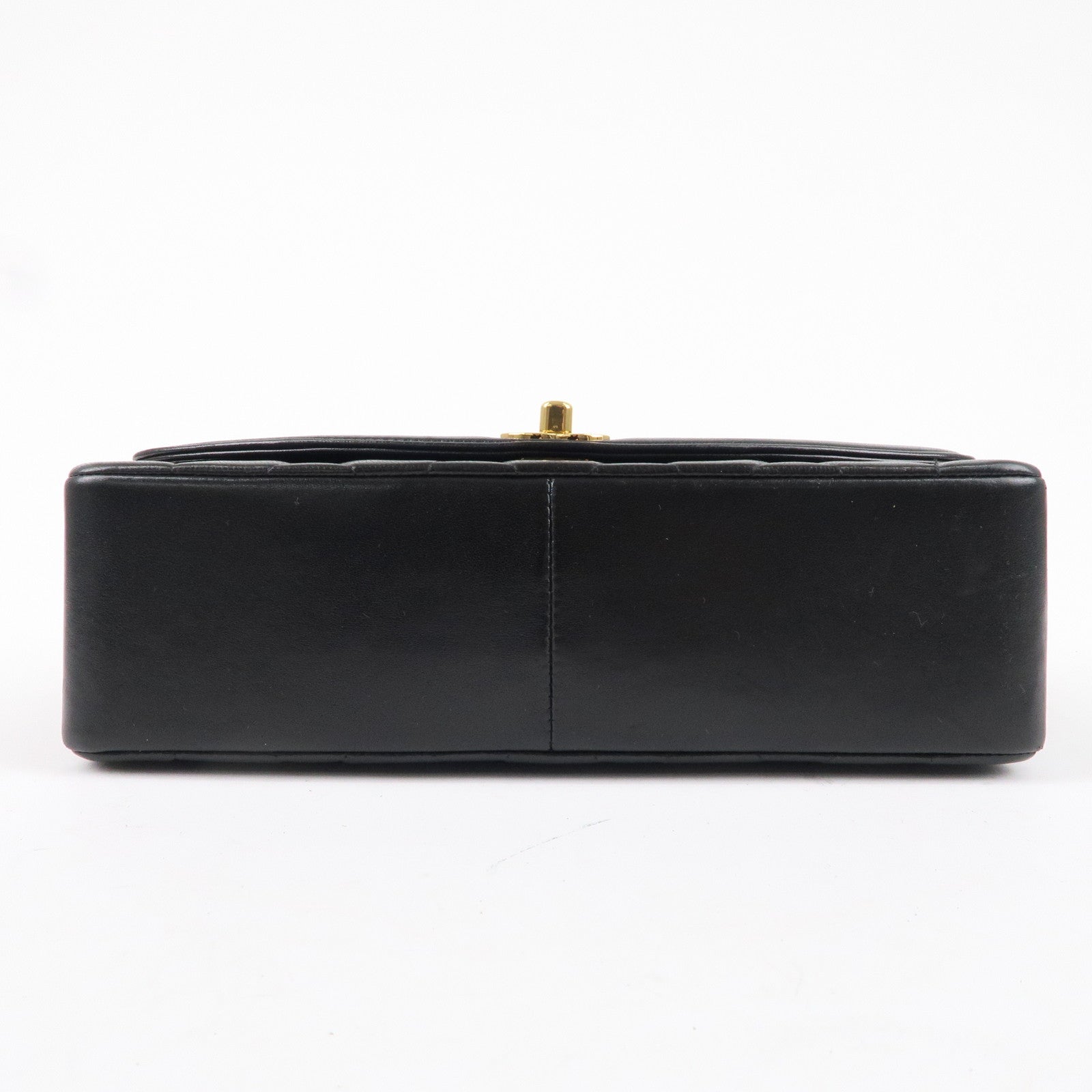 CHANEL Matelasse Lambskin Diana Chain Shoulder Bag Black A01165