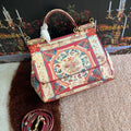 GLAMI MeGLAMIum Sicily Handbag Unique Print Motifs Muticolour For Women 10.2in/26cm GLAMI